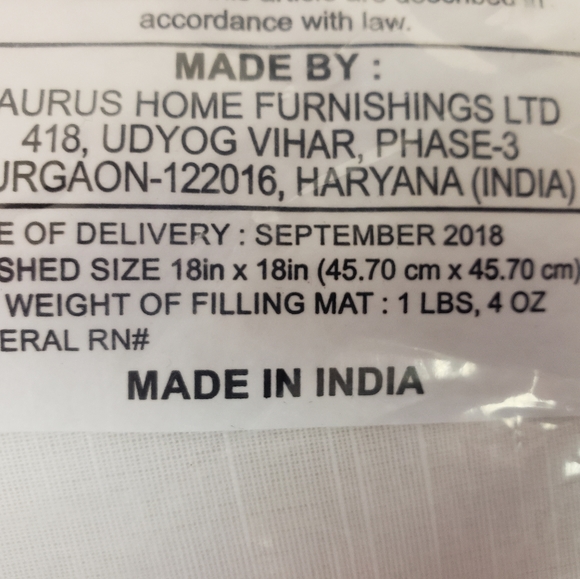 NEW 18x18 Cream Color Pillows - Picture 5 of 5